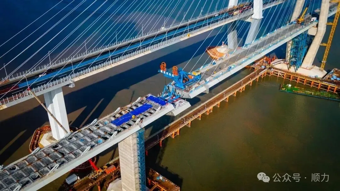 Campata di accesso lato sud del ponte di attraversamento marittimo della baia di Ningbo Xiangshan chiusa con successo utilizzando pali in acciaio SHUNLI